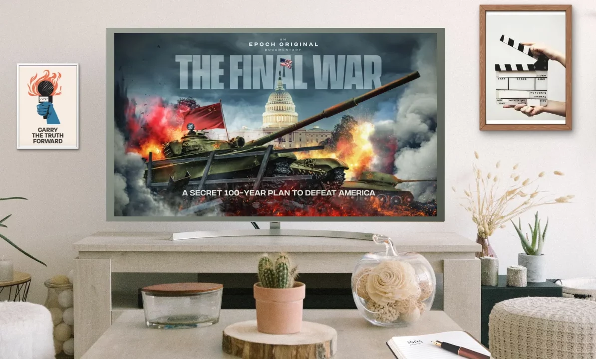 Movie Banner on TV Template - Where to Watch The Final War - The 100-Year Plot to Defeat America